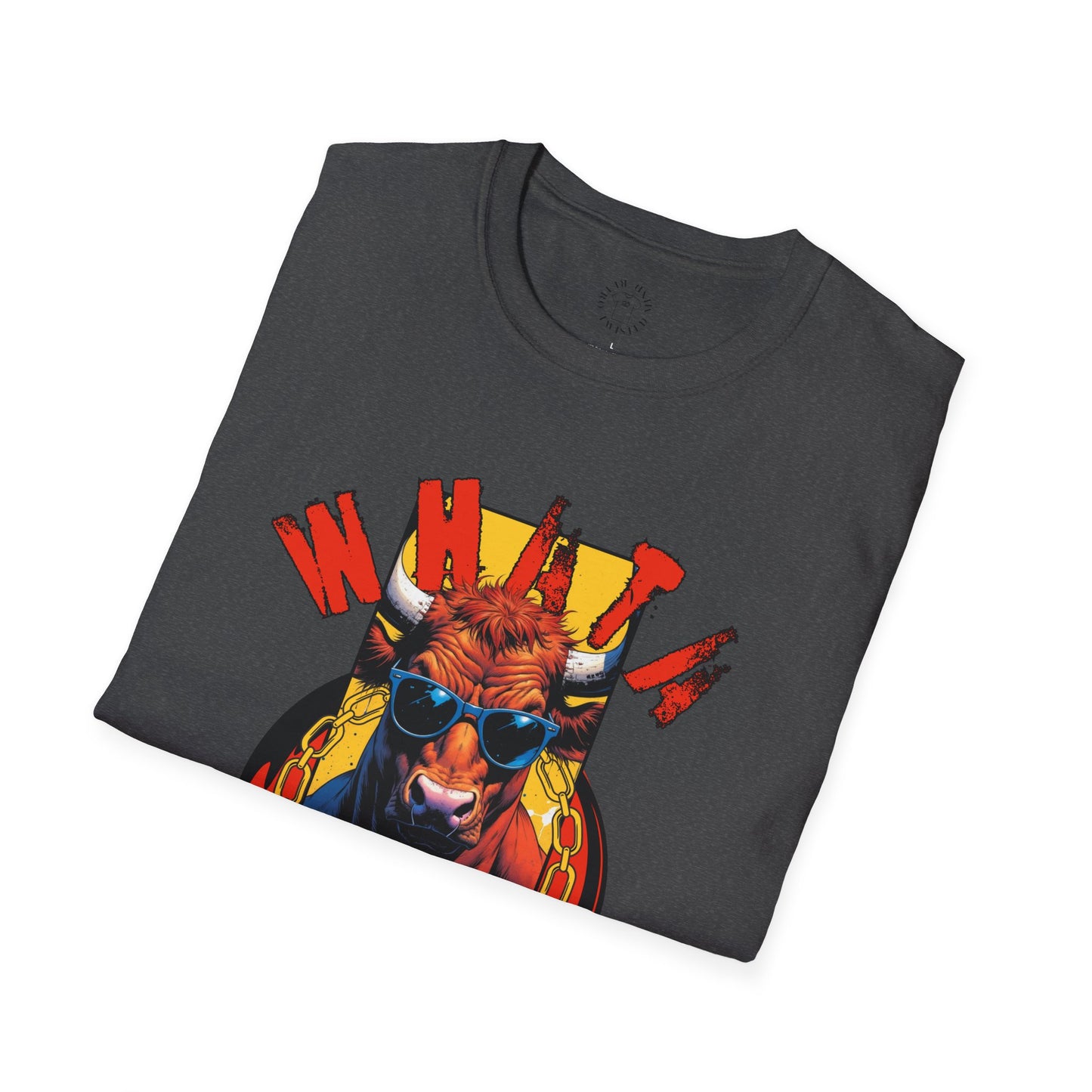 Funny Cow Graphic Unisex T-Shirt - 'Wata bull Shhhh...'