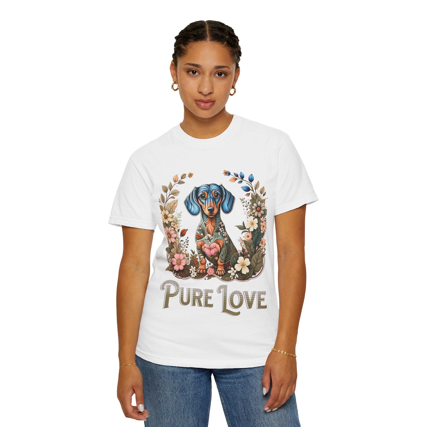 Pure Love Dog T-Shirt | Unisex Garment-Dyed Tee for Pet Lovers