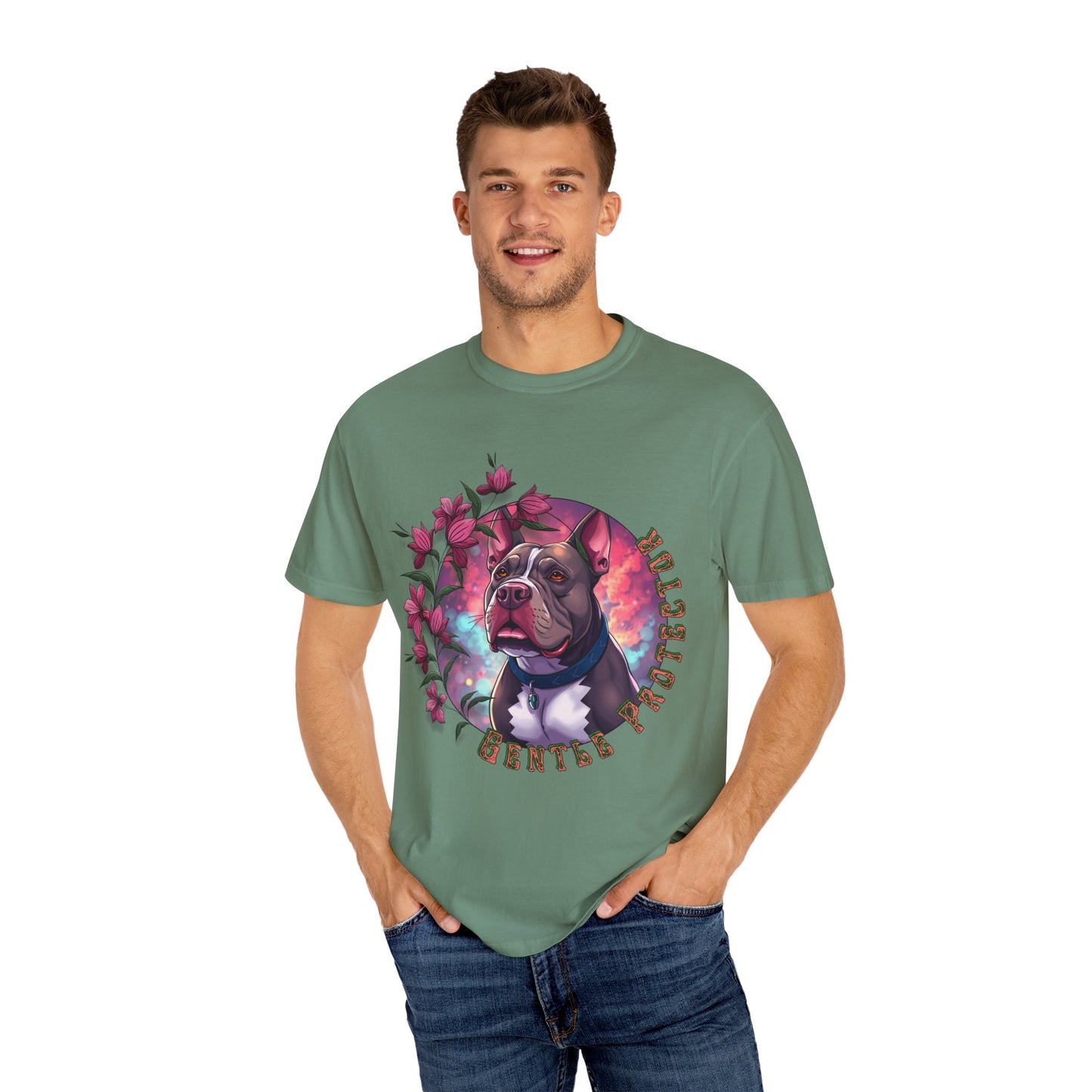 Gentle Protector T-shirt, Dog Lover Gift, Animal Rescue Tee, Pet Awareness Shirt, Mother's Day Present, Casual Everyday Wear