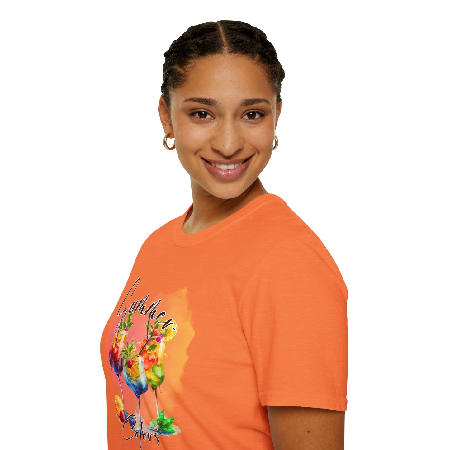 Colorful Floral Summer Unisex T-Shirt, Boho Shirt, Gift for Her, Vacation Tee, Festival Apparel, Summer Outfit