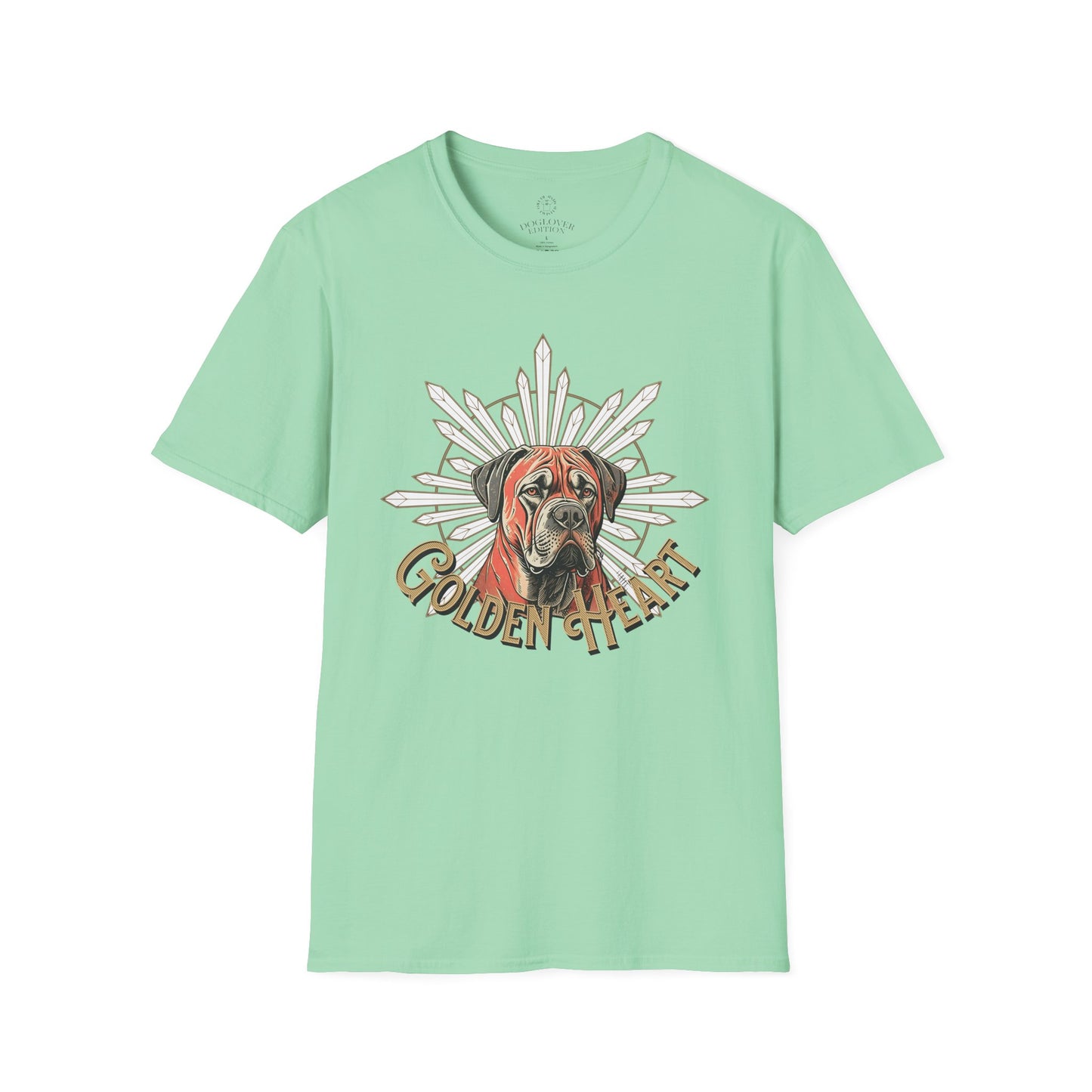 Golden Heart Dog Lover Unisex Softstyle T-Shirt