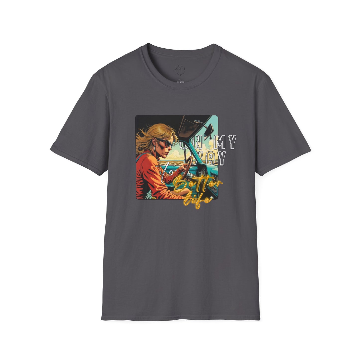 In My Element Graphic T-Shirt | Unisex Softstyle Tee,woman driving
