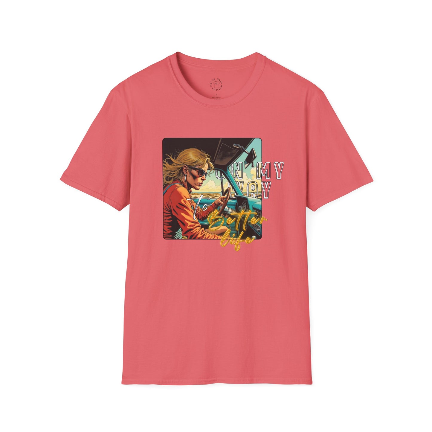 In My Element Graphic T-Shirt | Unisex Softstyle Tee,woman driving