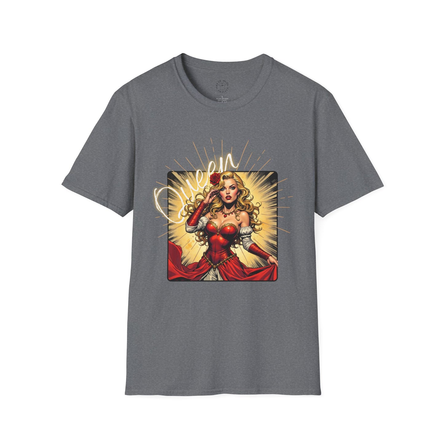 Empowered Women Unisex Softstyle T-Shirt - Bold & Confident Design, queen. girl
