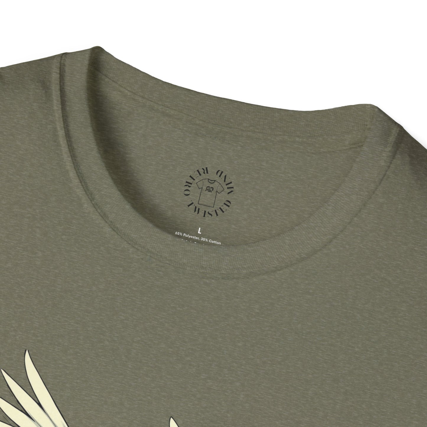 Hopeful Wings Unisex Softstyle T-Shirt - Inspirational Graphic Tee,dove,twisted