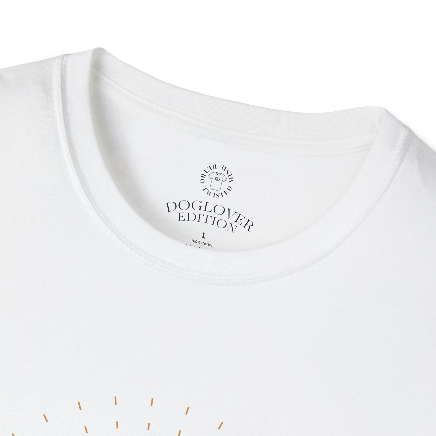 Golden Heart Bulldog Unisex Softstyle T-Shirt