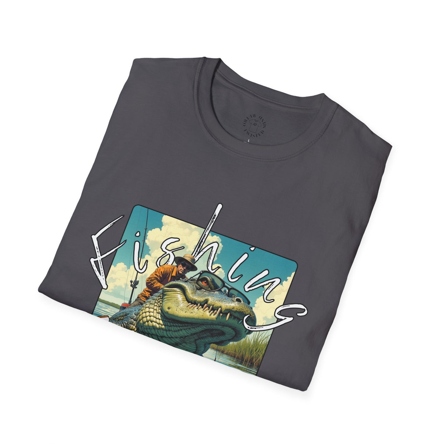 Fishing Like a Pro Unisex Softstyle T-Shirt,gator