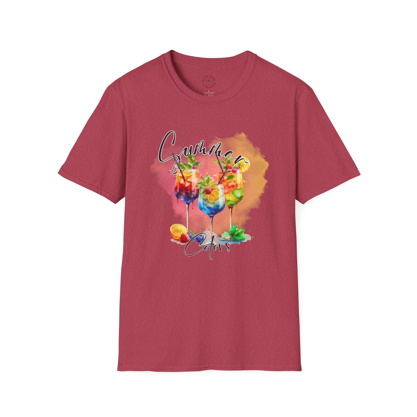 Colorful Floral Summer Unisex T-Shirt, Boho Shirt, Gift for Her, Vacation Tee, Festival Apparel, Summer Outfit