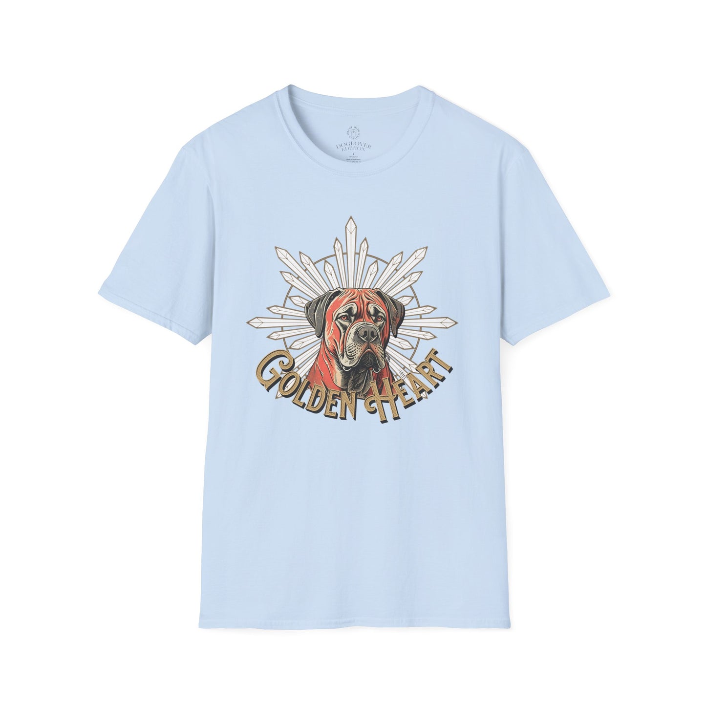 Golden Heart Dog Lover Unisex Softstyle T-Shirt