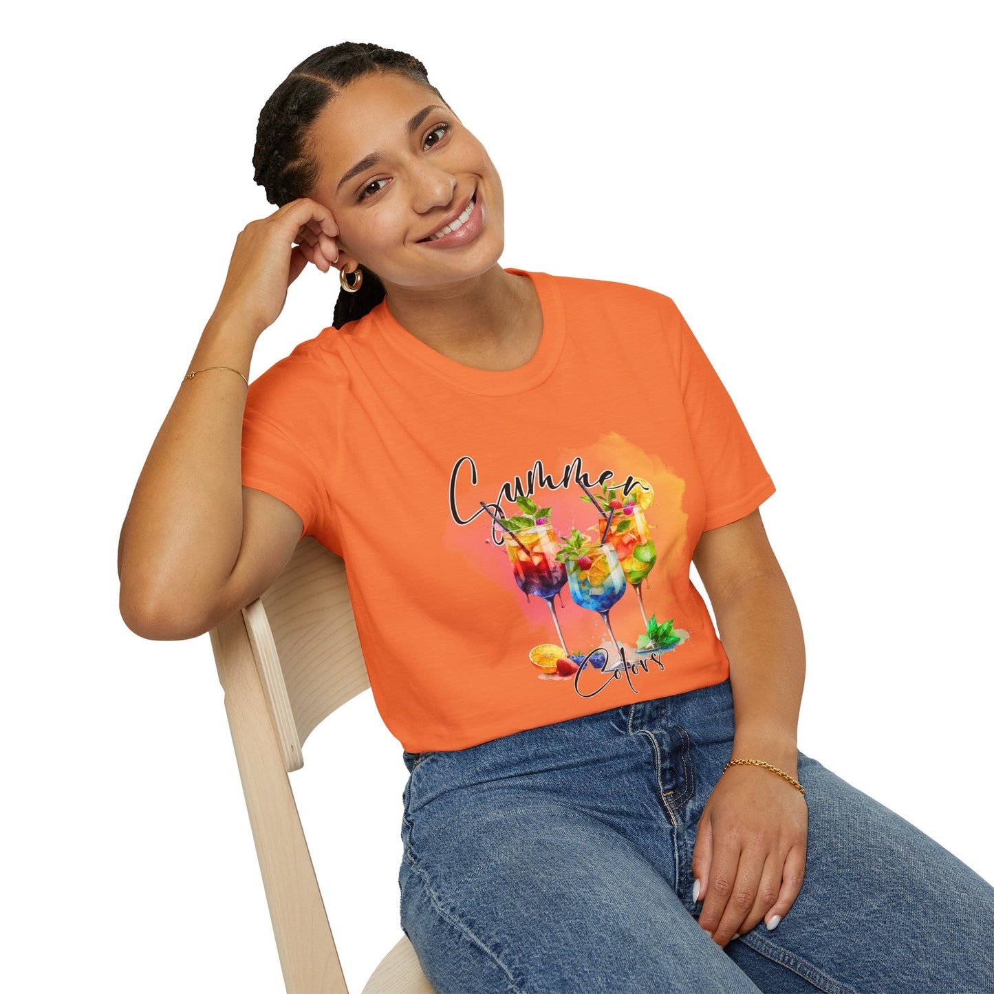 Colorful Floral Summer Unisex T-Shirt, Boho Shirt, Gift for Her, Vacation Tee, Festival Apparel, Summer Outfit