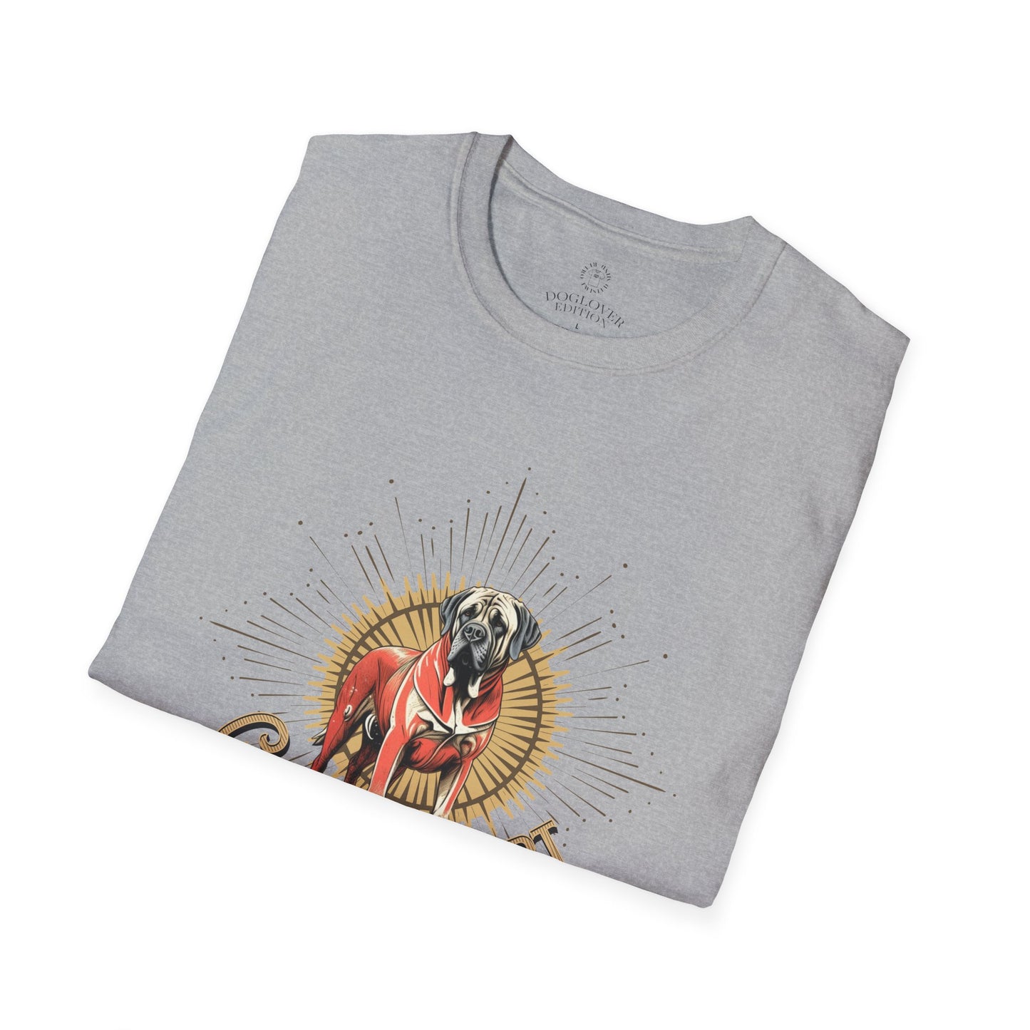Golden Heart Unisex Softstyle T-Shirt - Perfect Gift for Dog Lovers