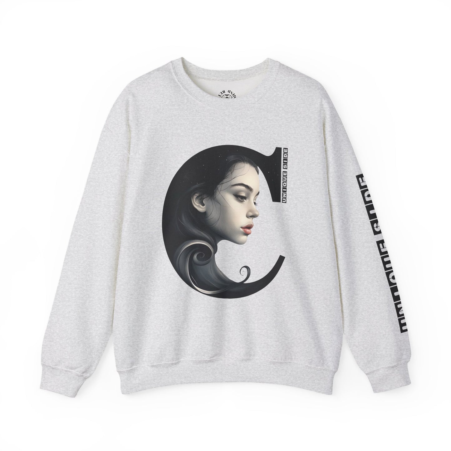 Letter C,Stylish Artistic Sweatshirt, Trendy Crewneck, Graphic Sweater, Cozy Unisex Top, Unique Gift for Art Lovers, Everyday Comfort