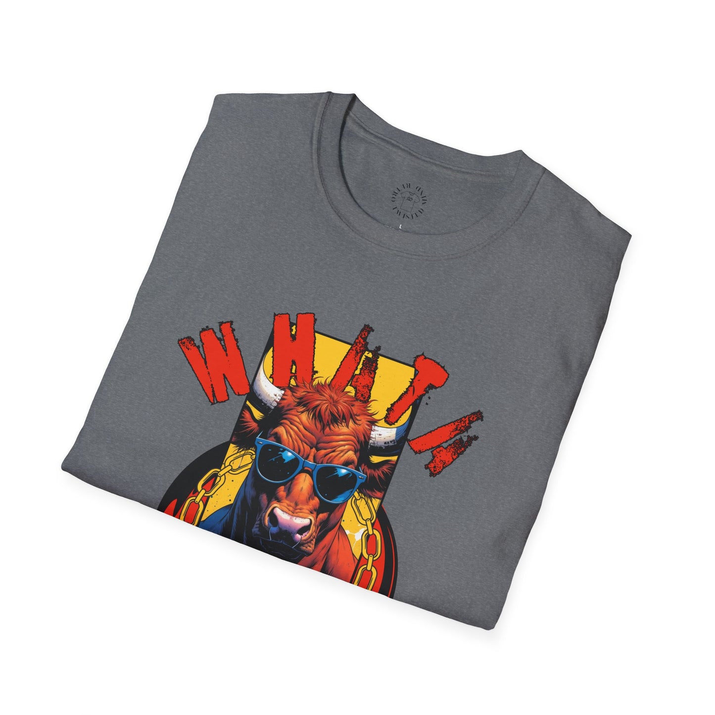 Funny Cow Graphic Unisex T-Shirt - 'Wata bull Shhhh...'
