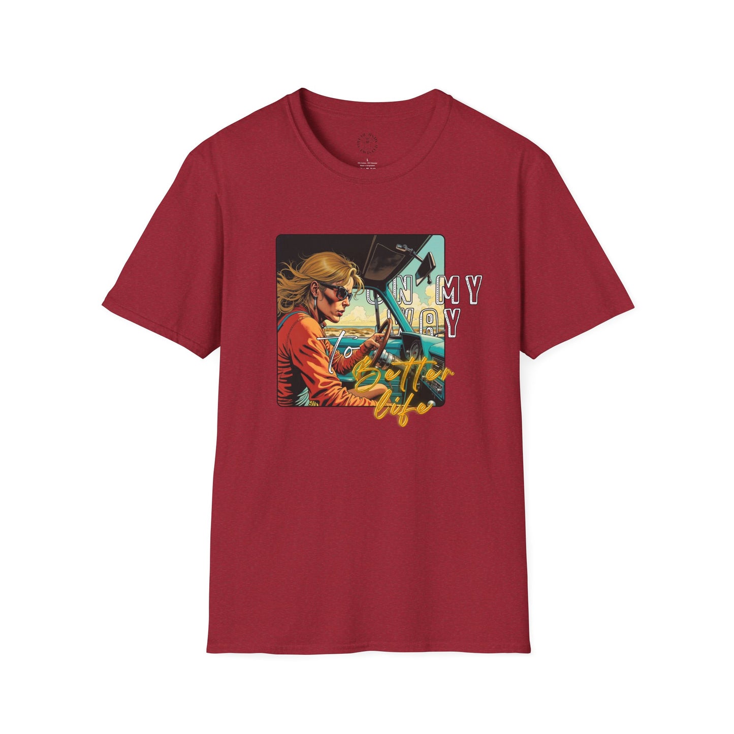 In My Element Graphic T-Shirt | Unisex Softstyle Tee,woman driving