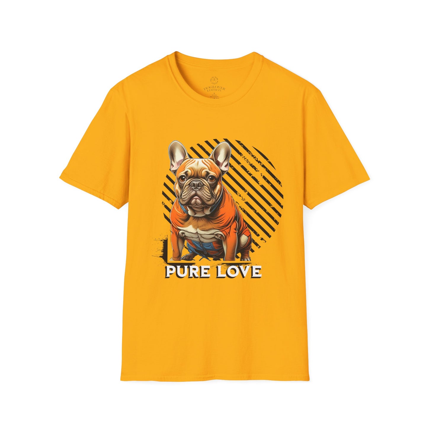 Pure Love French Bulldog Unisex Softstyle T-Shirt