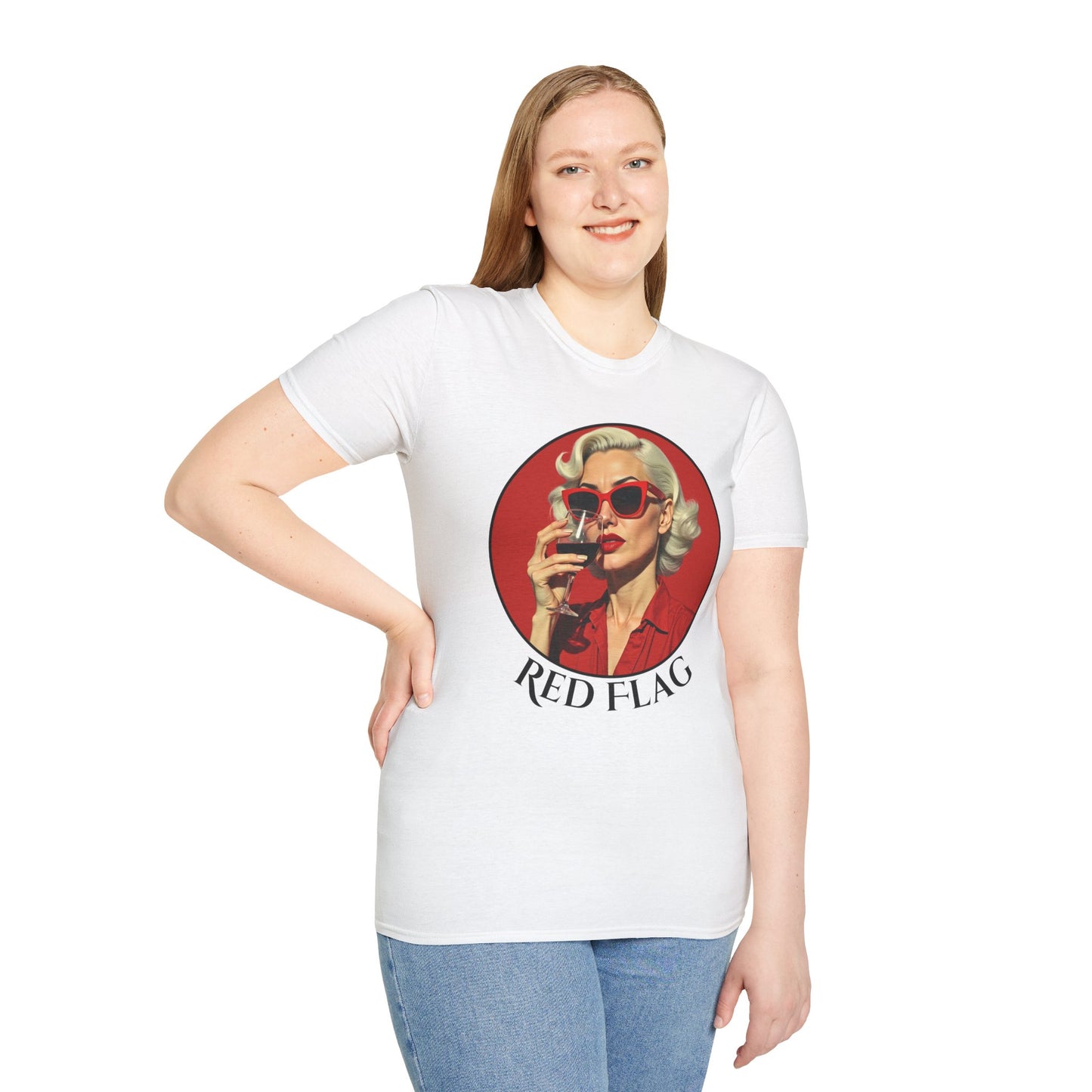 Vintage Red Flag T-Shirt for Fun-Loving Souls.twisted