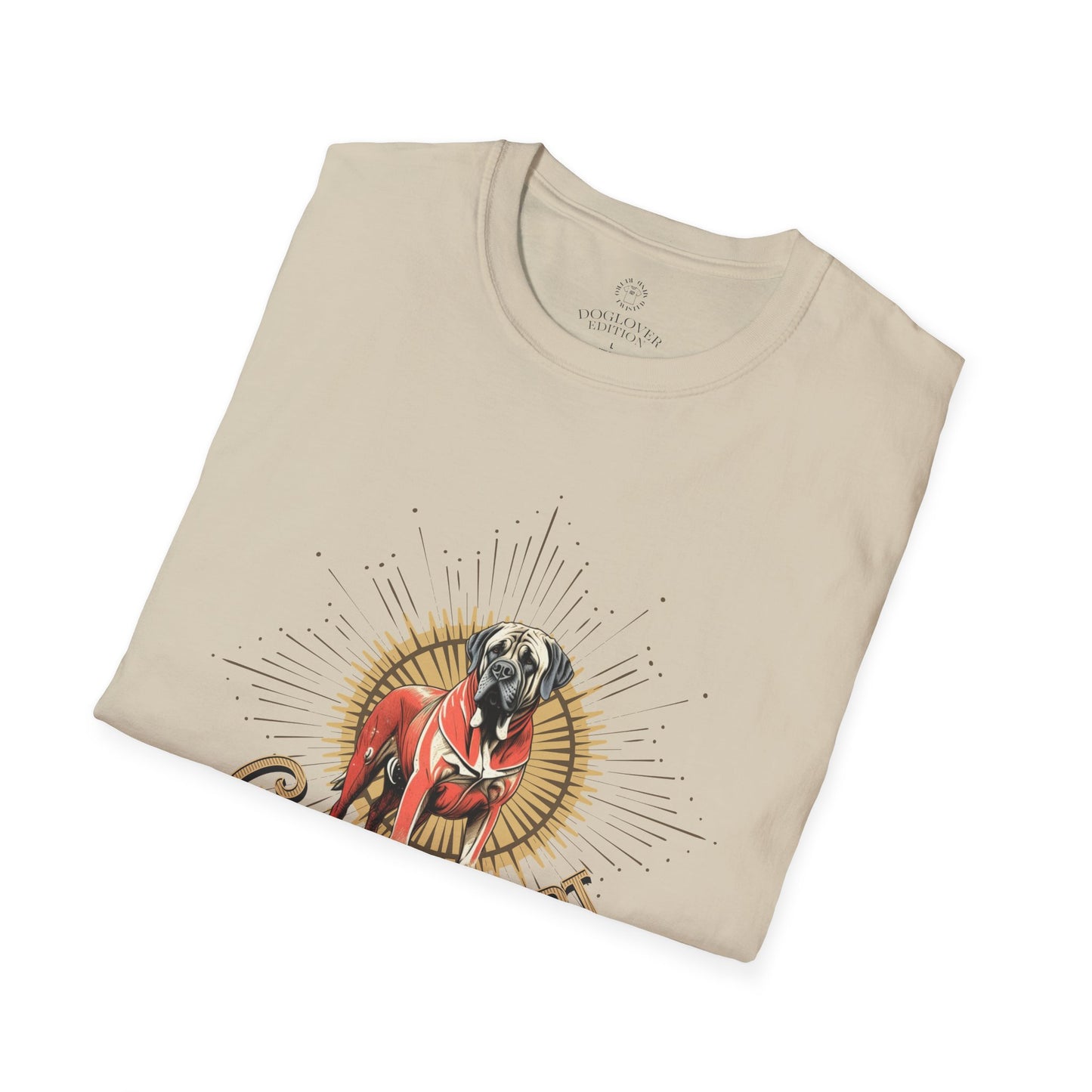 Golden Heart Unisex Softstyle T-Shirt - Perfect Gift for Dog Lovers