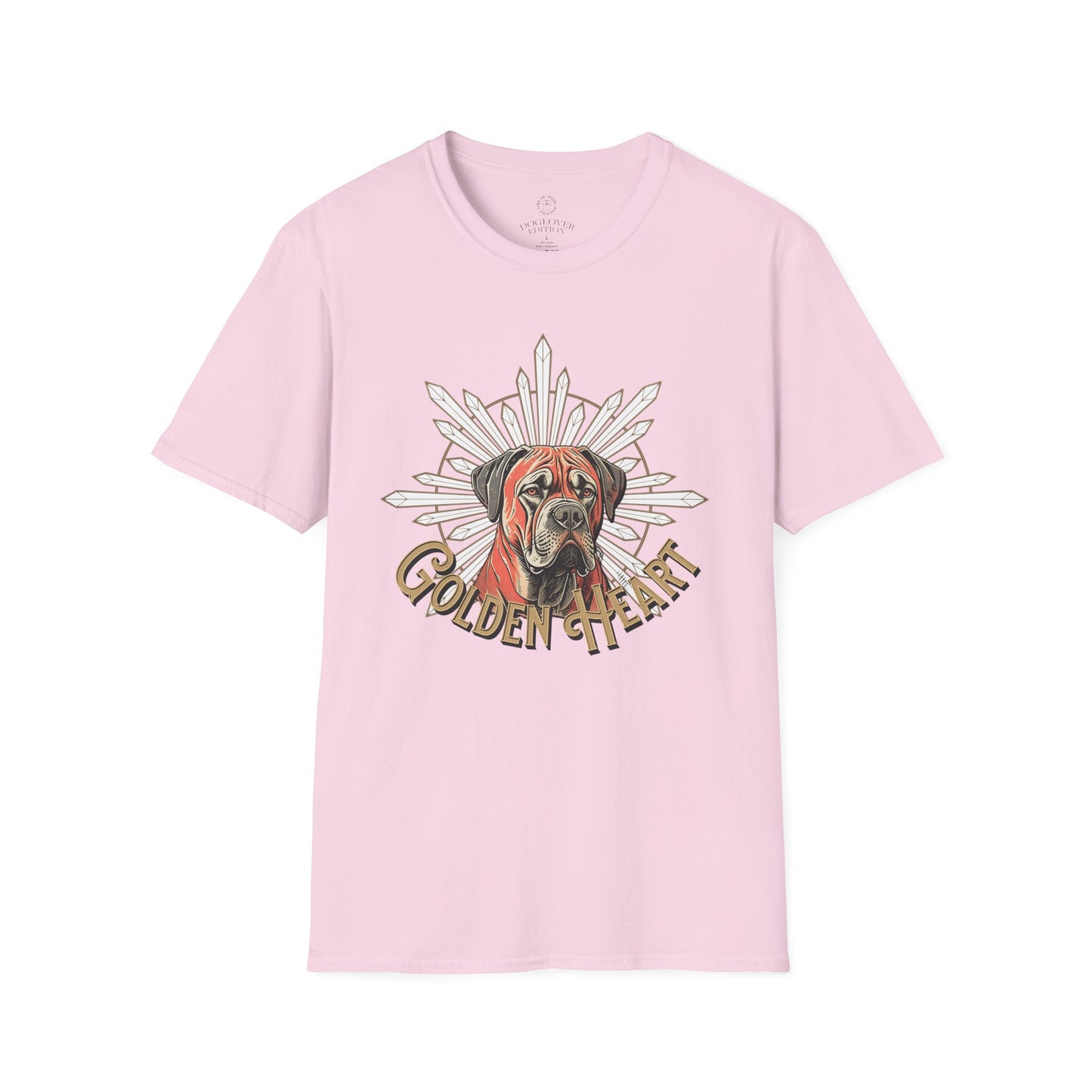 Golden Heart Dog Lover Unisex Softstyle T-Shirt