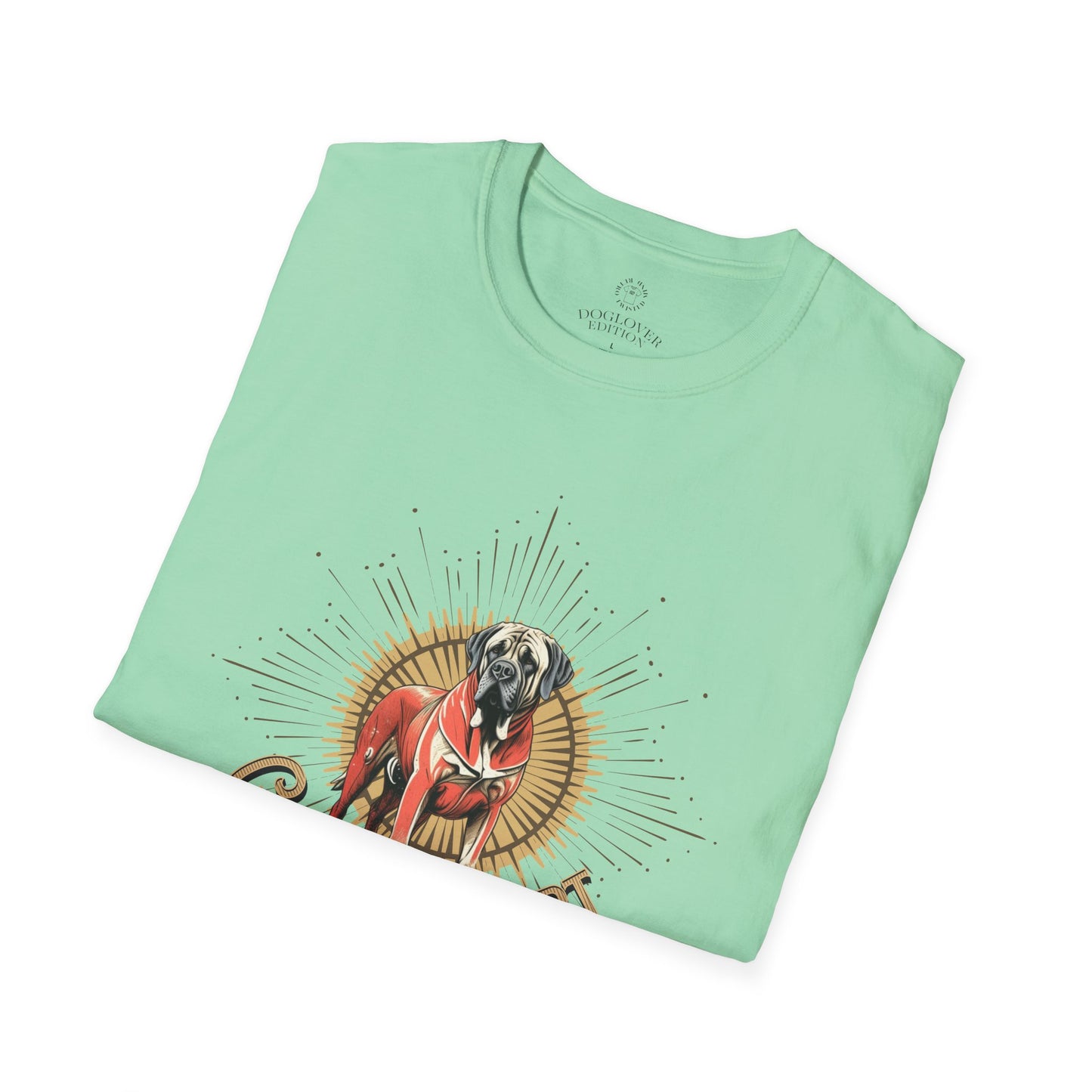 Golden Heart Unisex Softstyle T-Shirt - Perfect Gift for Dog Lovers