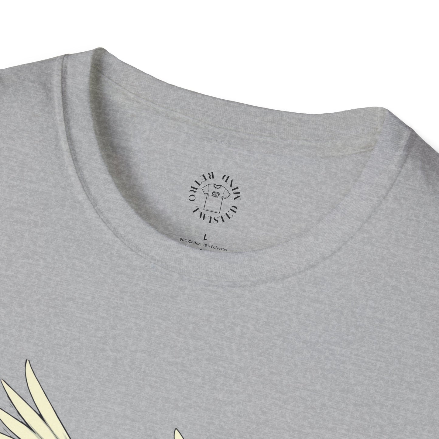 Hopeful Wings Unisex Softstyle T-Shirt - Inspirational Graphic Tee,dove,twisted