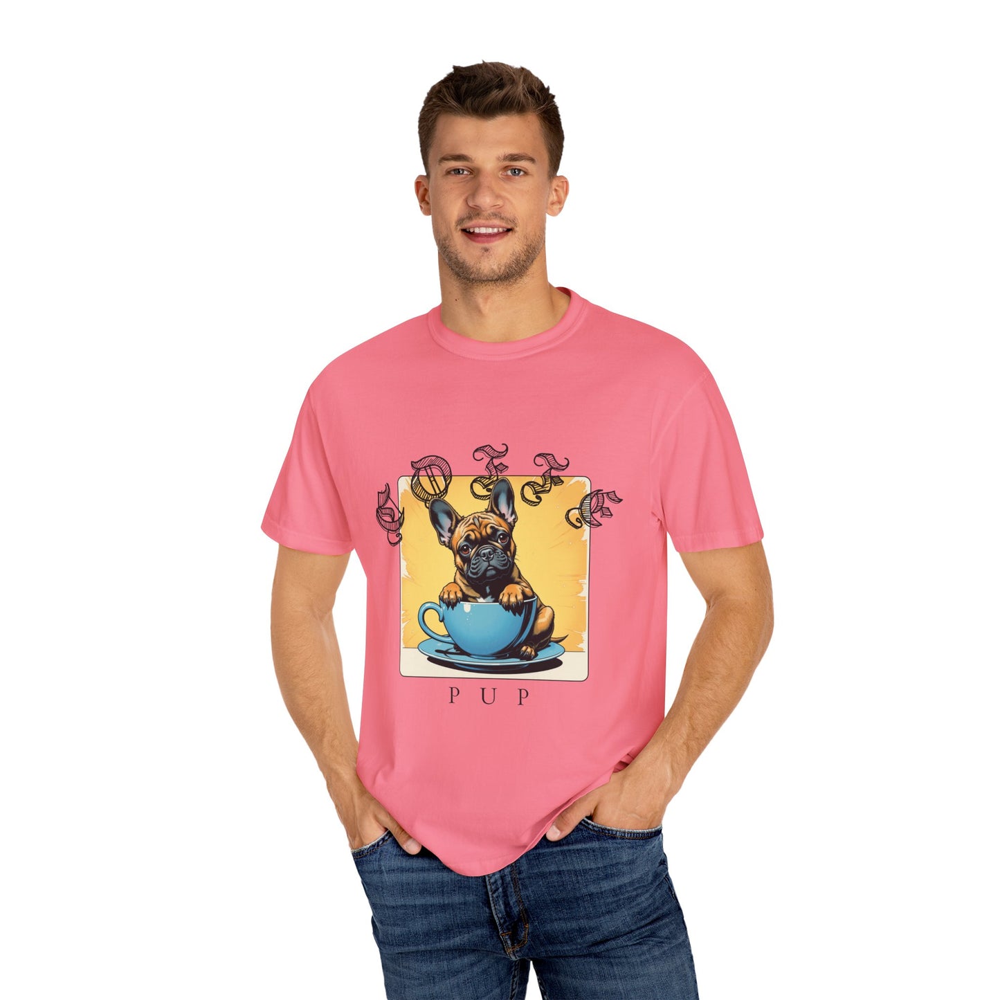 Playful Pup Unisex Garment-Dyed T-Shirt