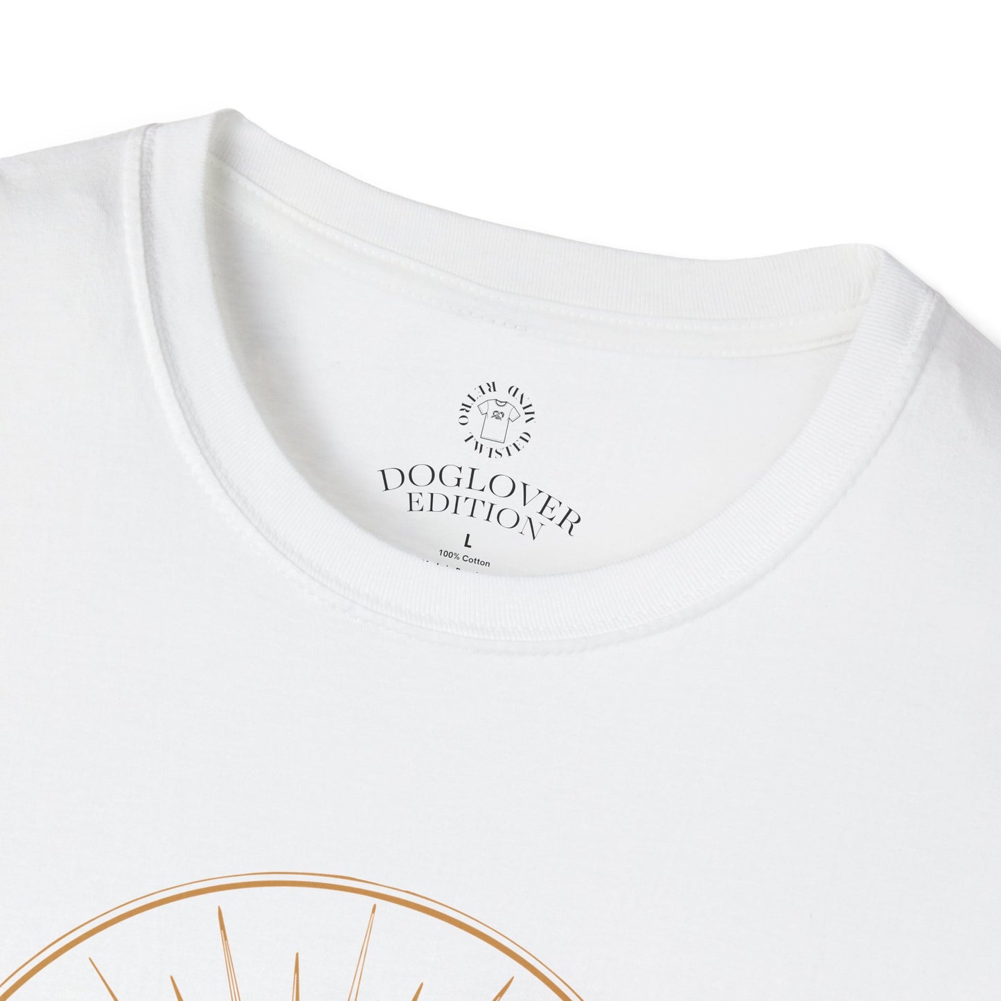 Golden Heart Dog Tee | Unisex Softstyle T-Shirt, Pet Lover Gift, Animal Adoption Awareness, Casual Wear, Dog Mom Apparel