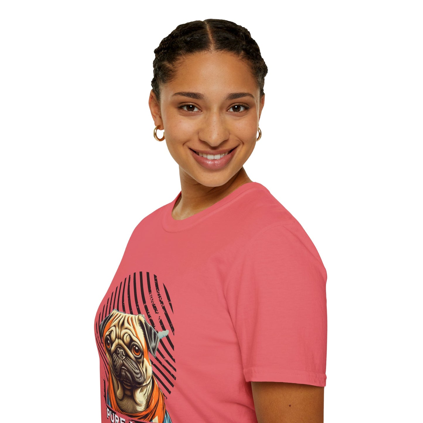 Pure Love Pug T-Shirt - Unisex Softstyle Tee