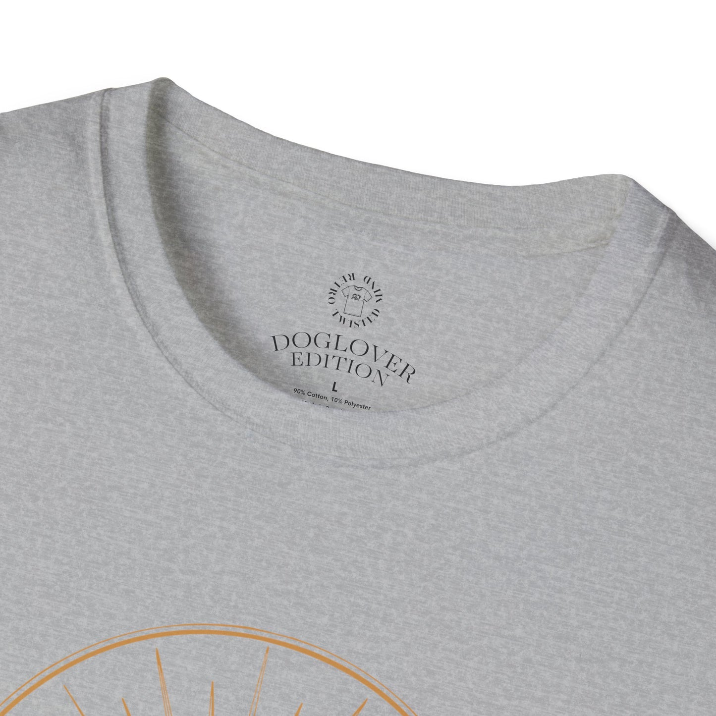 Golden Heart Dog Tee | Unisex Softstyle T-Shirt, Pet Lover Gift, Animal Adoption Awareness, Casual Wear, Dog Mom Apparel