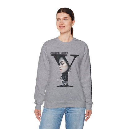 Letter Y, Stylish Artistic Sweatshirt, Trendy Crewneck, Graphic Sweater, Cozy Unisex Top, Unique Gift for Art Lovers, Everyday Comfort