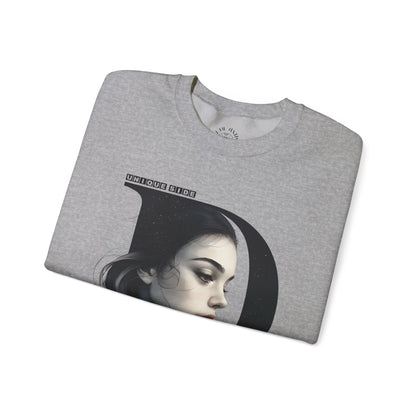 Letter D,Stylish Artistic Sweatshirt, Trendy Crewneck, Graphic Sweater, Cozy Unisex Top, Unique Gift for Art Lovers, Everyday Comfort