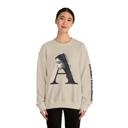 Letter A,Stylish Artistic Sweatshirt, Trendy Crewneck, Graphic Sweater, Cozy Unisex Top, Unique Gift for Art Lovers, Everyday Comfort