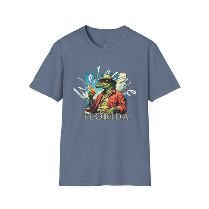 Welcome to Florida Graphic Unisex Softstyle T-Shirt, florida,gator