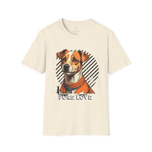 Pure Love Dog Graphic T-Shirt, Unisex Tee for Pet Lovers, Cute Canine Shirt, Gift for Dog Owners, Animal Rescue Apparel