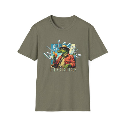 Welcome to Florida Graphic Unisex Softstyle T-Shirt, florida,gator
