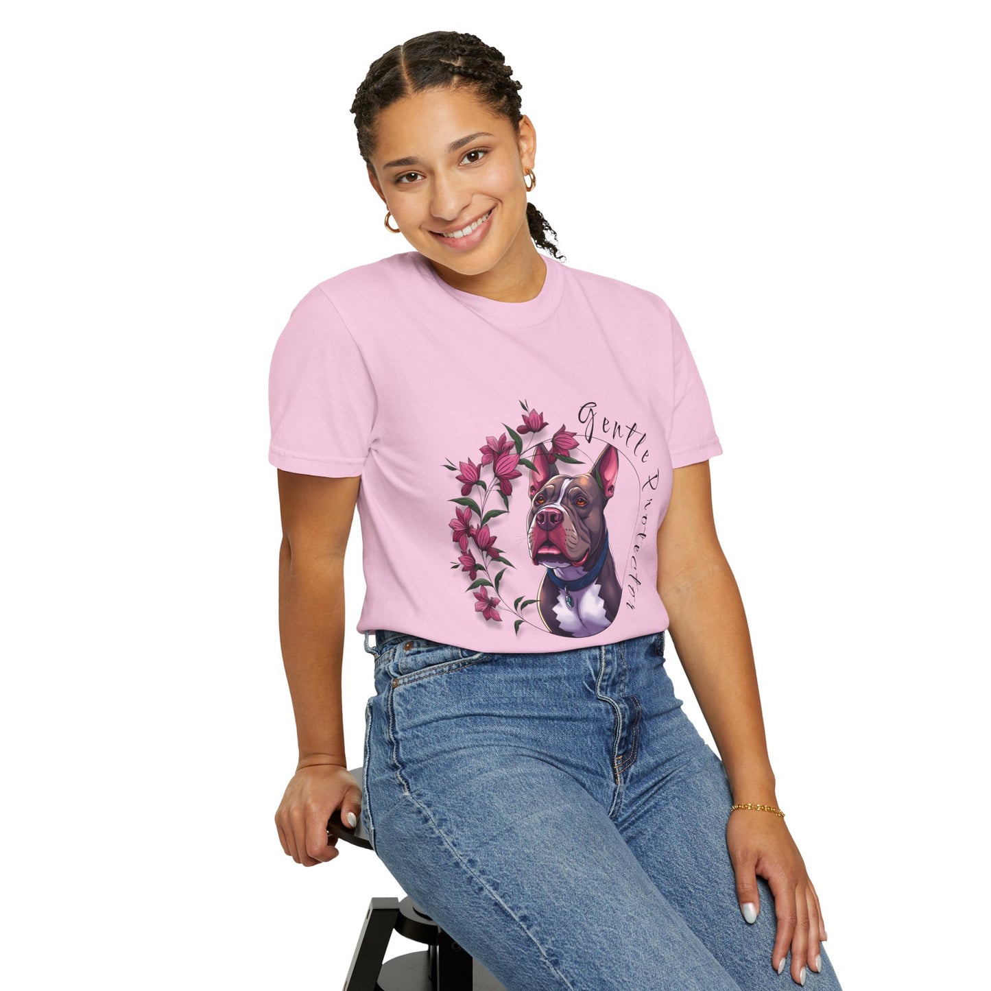 Gentle Protector Dog T-Shirt, Animal Lover Gift, Pet Memorial Tee, Casual Wear, Gift for Dog Owners, Nature T-Shirt