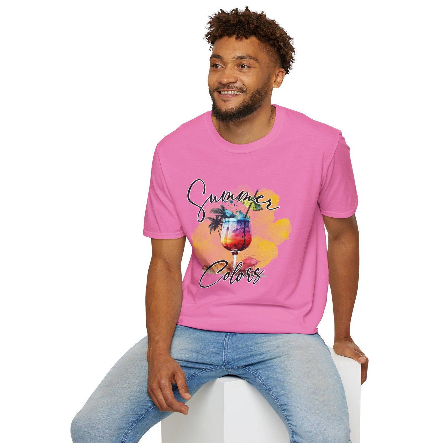 Summer Colors T-Shirt, Unisex Tee for Beach Days, Vacation Style, Summer Outing, Travel Shirt, Gift for Him/Her