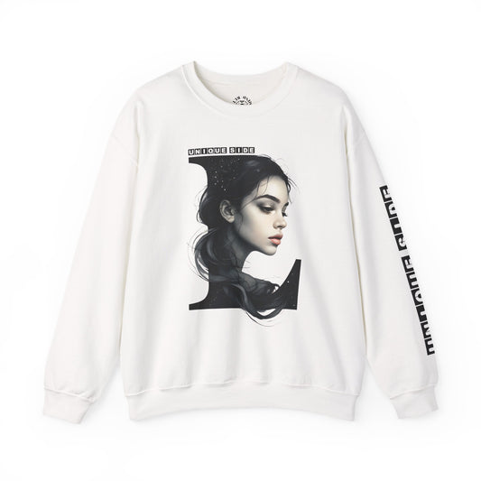 Letter L, Stylish Artistic Sweatshirt, Trendy Crewneck, Graphic Sweater, Cozy Unisex Top, Unique Gift for Art Lovers, Everyday Comfort