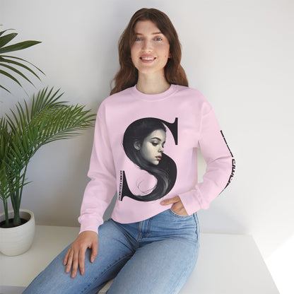 Letter S, Stylish Artistic Sweatshirt, Trendy Crewneck, Graphic Sweater, Cozy Unisex Top, Unique Gift for Art Lovers, Everyday Comfort