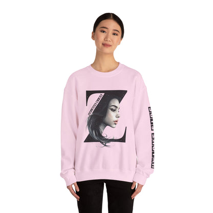Letter Z, Stylish Artistic Sweatshirt, Trendy Crewneck, Graphic Sweater, Cozy Unisex Top, Unique Gift for Art Lovers, Everyday Comfort