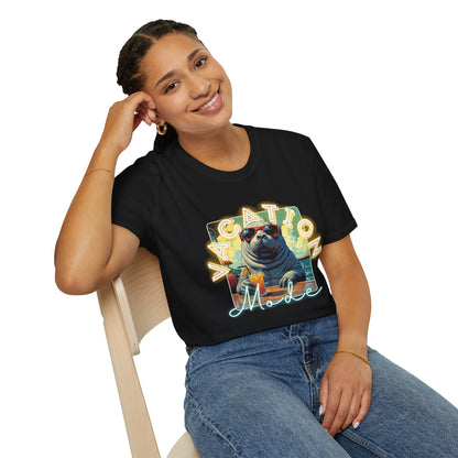 Vacation Mode Unisex T-Shirt - Fun Summer Beach Graphic Tee,manatee