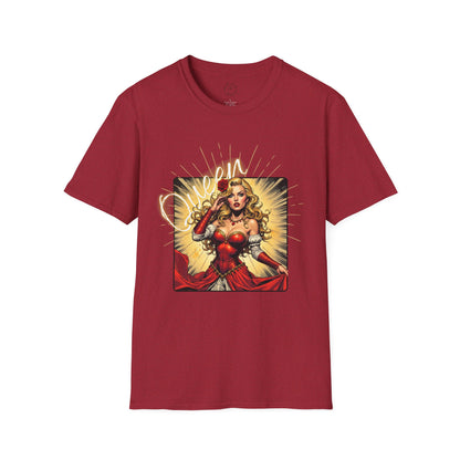 Empowered Women Unisex Softstyle T-Shirt - Bold & Confident Design, queen. girl