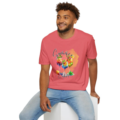 Colorful Floral Summer Unisex T-Shirt, Boho Shirt, Gift for Her, Vacation Tee, Festival Apparel, Summer Outfit