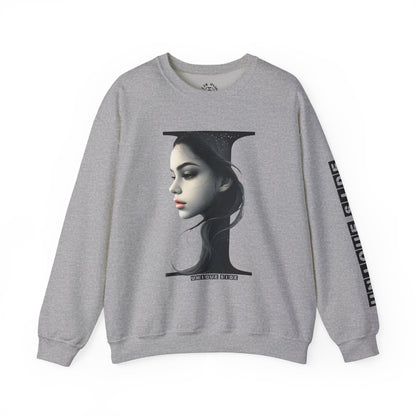 Letter I, Stylish Artistic Sweatshirt, Trendy Crewneck, Graphic Sweater, Cozy Unisex Top, Unique Gift for Art Lovers, Everyday Comfort