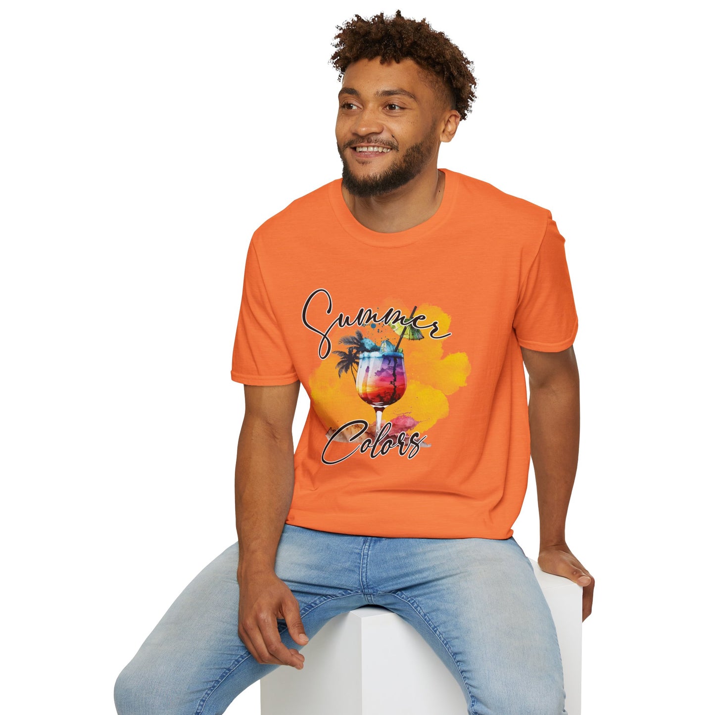 Summer Colors T-Shirt, Unisex Tee for Beach Days, Vacation Style, Summer Outing, Travel Shirt, Gift for Him/Her