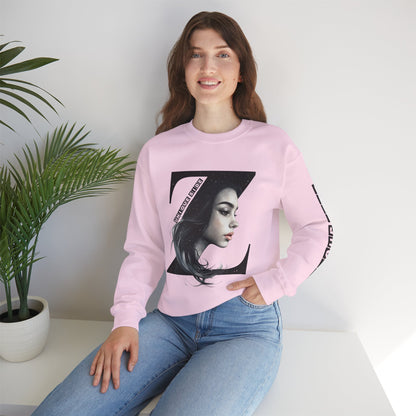 Letter Z, Stylish Artistic Sweatshirt, Trendy Crewneck, Graphic Sweater, Cozy Unisex Top, Unique Gift for Art Lovers, Everyday Comfort