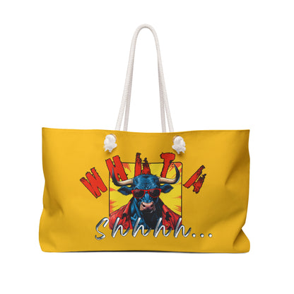 Whimsical Cow Weekender Bag - Perfect for Travel & Getaways,bull,vacations