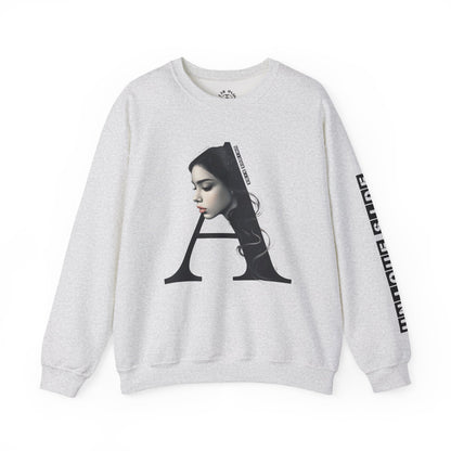 Letter A,Stylish Artistic Sweatshirt, Trendy Crewneck, Graphic Sweater, Cozy Unisex Top, Unique Gift for Art Lovers, Everyday Comfort