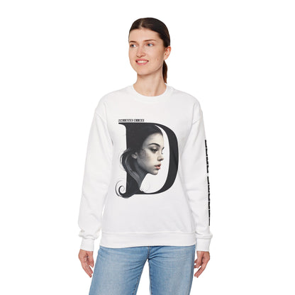 Letter D,Stylish Artistic Sweatshirt, Trendy Crewneck, Graphic Sweater, Cozy Unisex Top, Unique Gift for Art Lovers, Everyday Comfort