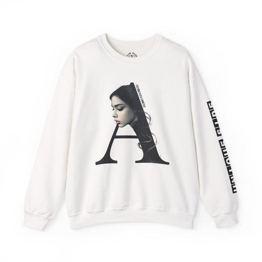 Letter A,Stylish Artistic Sweatshirt, Trendy Crewneck, Graphic Sweater, Cozy Unisex Top, Unique Gift for Art Lovers, Everyday Comfort