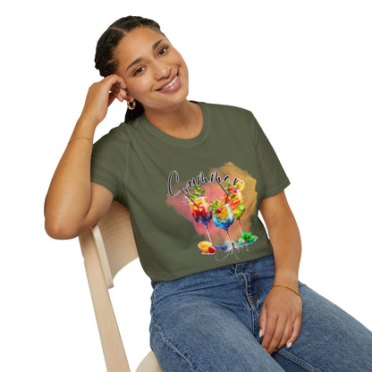 Colorful Floral Summer Unisex T-Shirt, Boho Shirt, Gift for Her, Vacation Tee, Festival Apparel, Summer Outfit